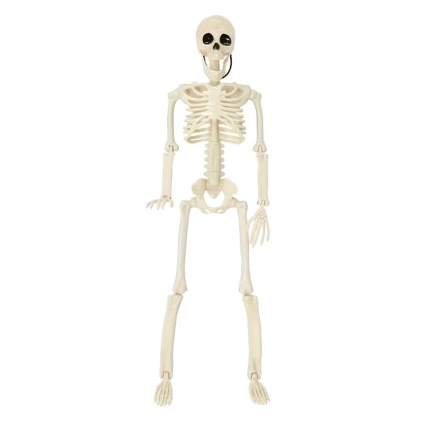 Decor Plastic Halloween Posable Skeleton Ornament For Decoration - 40cm