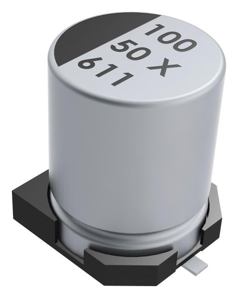 Kemet (EXV337M016A9MAA) SMD Aluminium Electrolytic Capacitor, 330 µF, 16 V