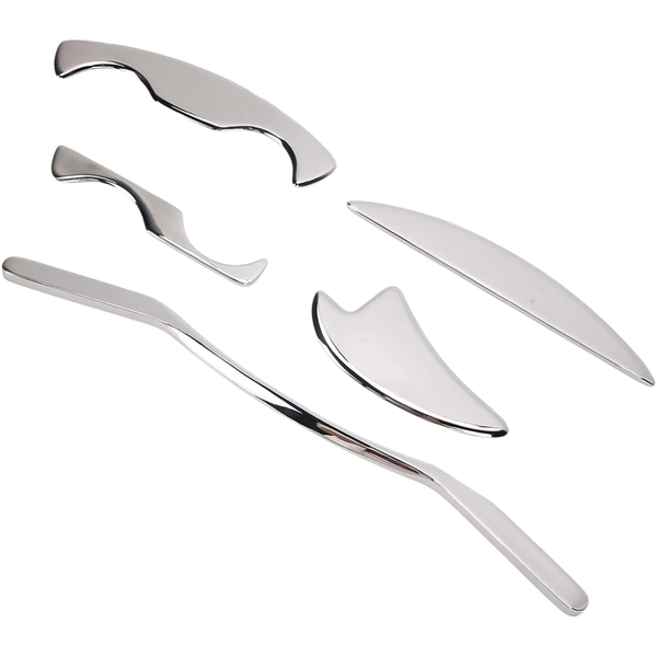 316 Stainless Steel Massage Knife Scratch Massage Muscle Relieve - 5 Piece Set