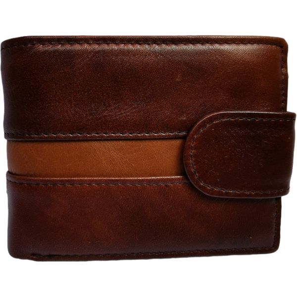 Men's Genuine Leather Bifold Wallet for7 Cards