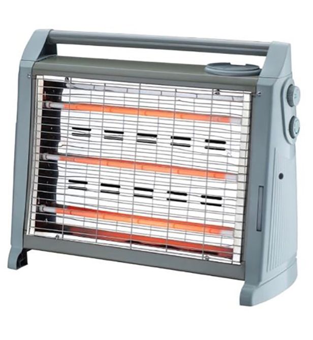 1500W Three Bar Quartz Heater with Fan, Humidifier & Dual Controls