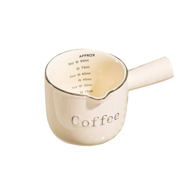 Italian Espresso Extraction Cup with Scale, Exquisite and Heat-Resistant
