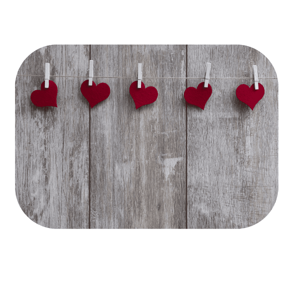 Red Peg Printed Mouse Pad