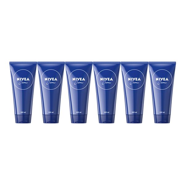 NIVEA Creme Tube, Body Creme with Related Eucerit, 6x100ml