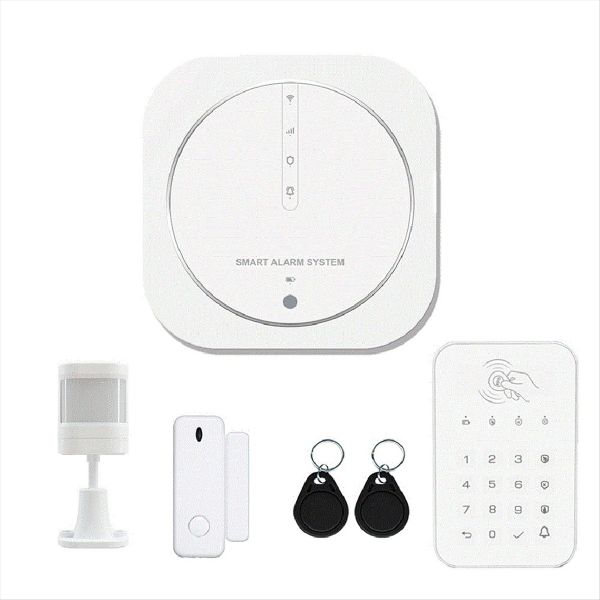 Graffiti Burglar Alarm Intelligent Wifi+Gsm Dual Network Alarm System