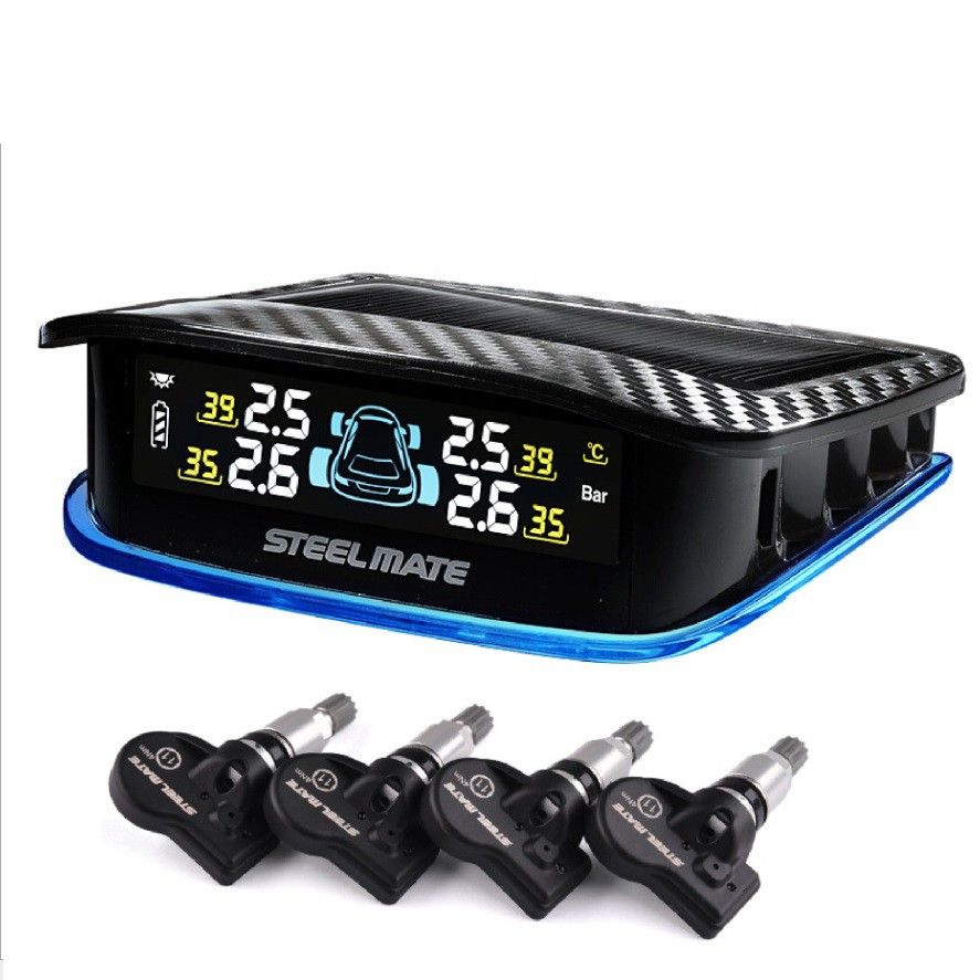 Steelmate Automotive TP-S10I Solar Powered TPMS with Internal Sensor