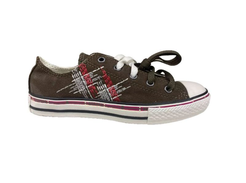 Converse All-Star Low Kids DBL TNG Grunge - Junior Brown