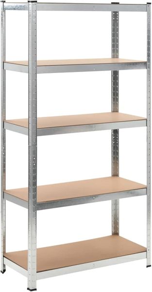 5 Tier Shelf - Galvanized Steel - Fine Living