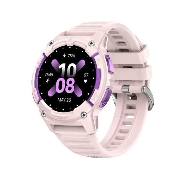 KOSPET Tank S2 Pink Smart Watch for Women GPS, 1.32" AMOLED Display