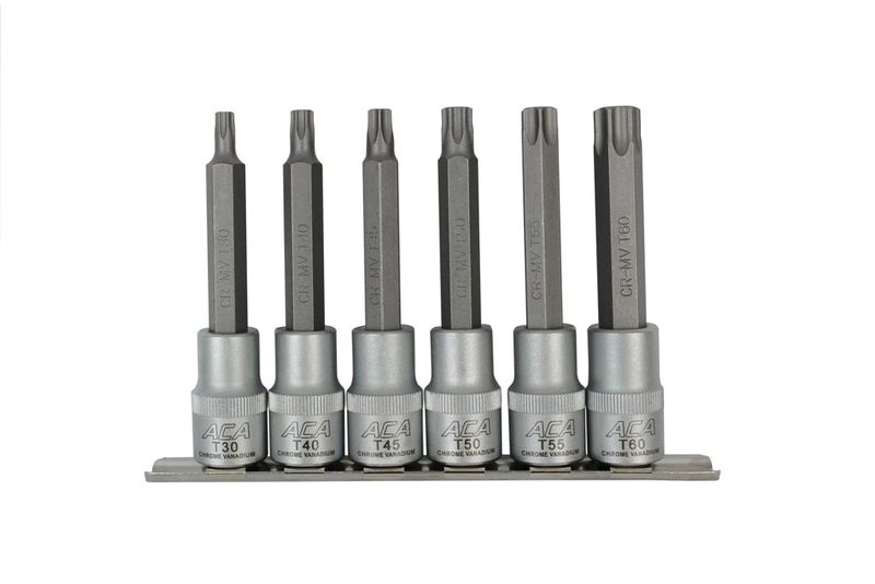 ACA - 6 Piece Torx Bit Socket Set - 100mm