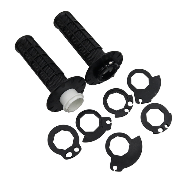 Universal Motorcycle Handlebar Grips with The Snap-in Cam Black