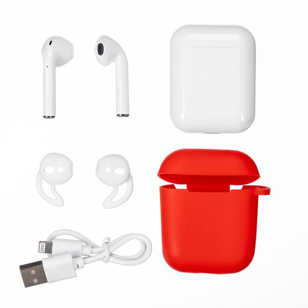 PowerUp Earpods with Red Silicone Case