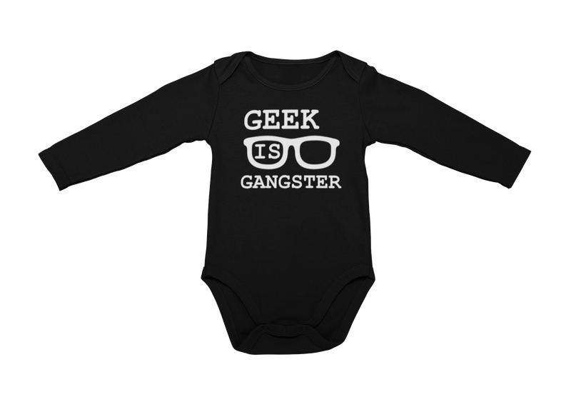 JuiceBubble - Geek Is Gangster Long Sleeve Onesie