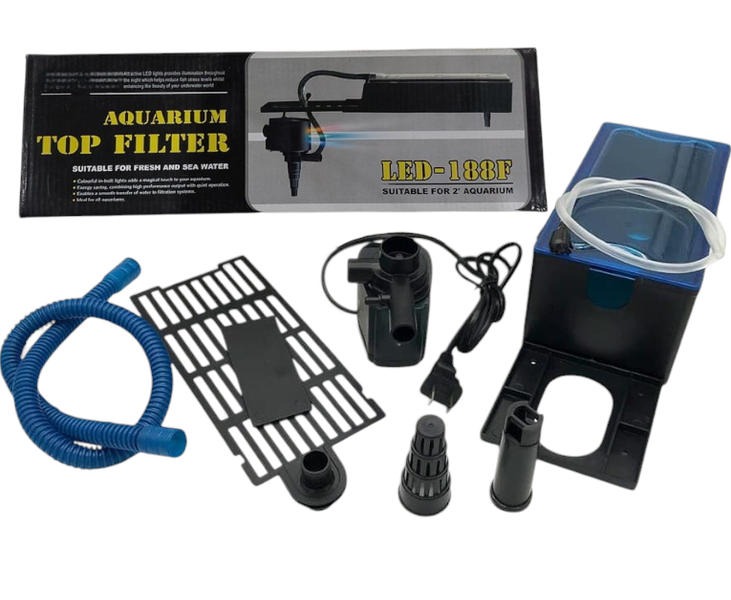 LED Aquarium Top Filter - LED-188F (25W 880L/H)