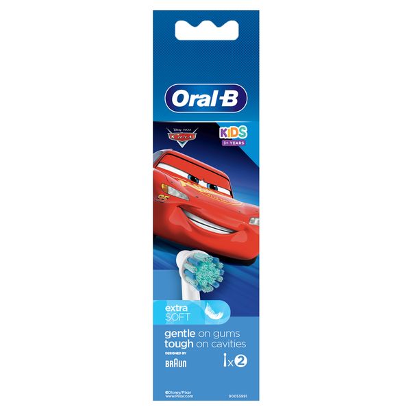 Oral-B EB10 Kids Power Replacement Brush Heads, 2 Count (Assorted)