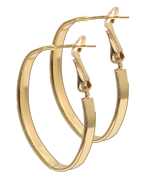 Style &amp; Sophistication! Get Your Glam On - Stainless Steel Oval Earrings