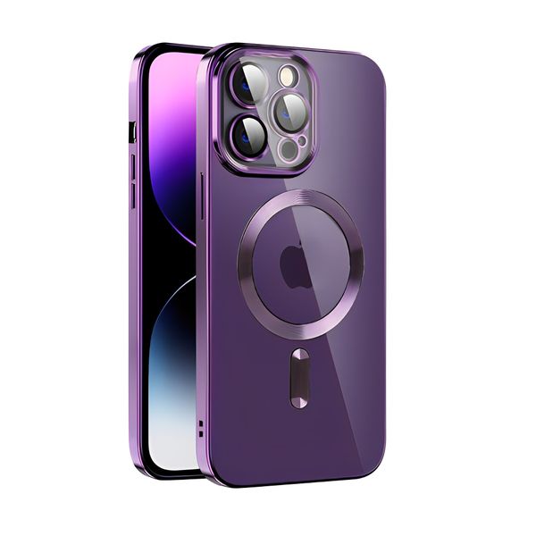 iPhone 14 Pro Clear Electroplated Cover With Camera Lens Protector