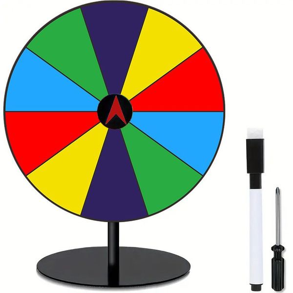 20cm Tabletop Spinning Wheel for Prize with 10 Slots for Party Events Trade