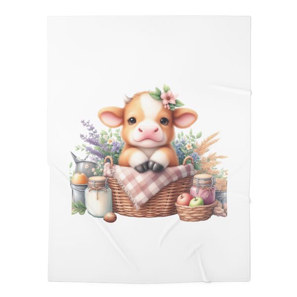 Cute Cow 2 Fleece Blanket 70x100cm