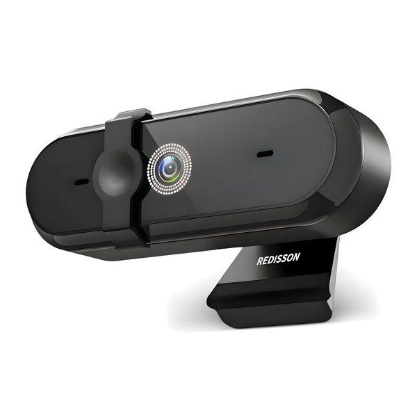 Redisson 2k Dual Microphone &amp; Cover, Autofocus, HD USB Computer Web Camera