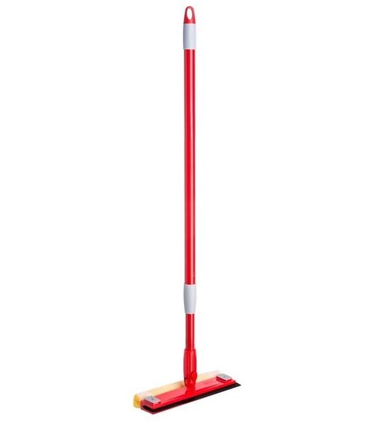 Extendable Window Cleaner 2-in-1 Squeegee &amp; Sponge Brush