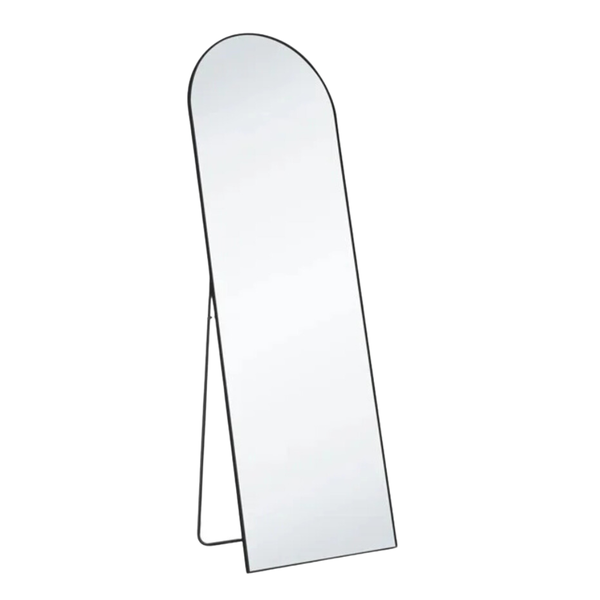 Obsidian Arched Standing/Hanging Black Mirror 175 x 55cm by Soul Lifestyle