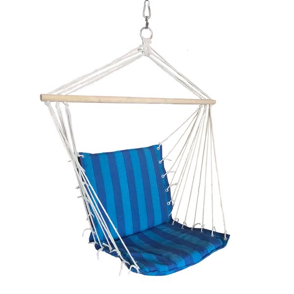 Seagull Hanging Hammock Chair Blue Stripe Design 150kg