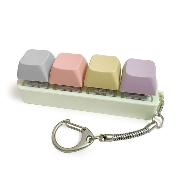 Keyboard Fidget Toy, Finger Fidget Clicker Keychain for Adult Stress Relief