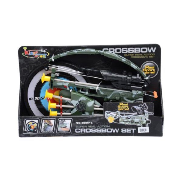 Deluxe Crossbow Set with Dart Board