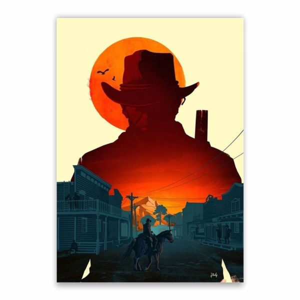 Arthur Morgan In Town Poster - A1