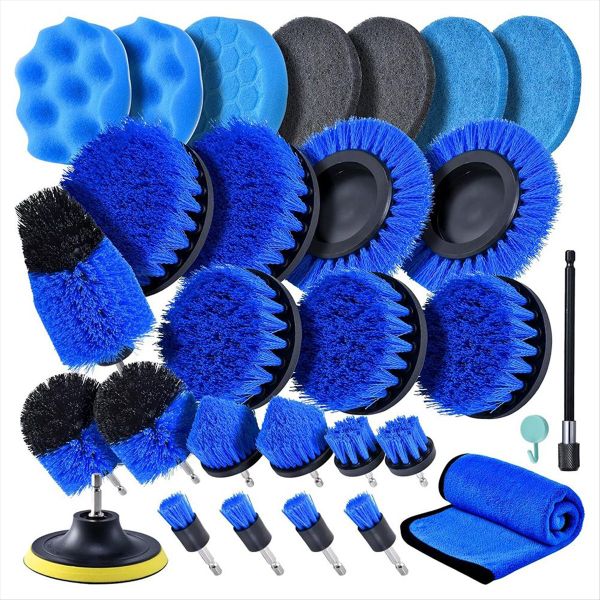 Drill Brush Attachment Set 27-Piece Electric Scrubber Cleaning Kit