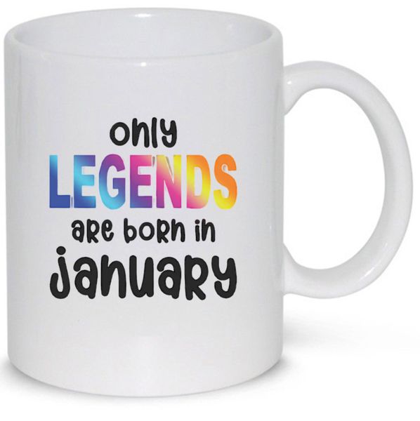 Only legends are born in january v9 Pack Mug