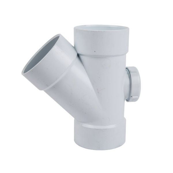 Bulk Pack x 6 SABS 45 Degree Waste Junction - 50mm (Pack of 5)