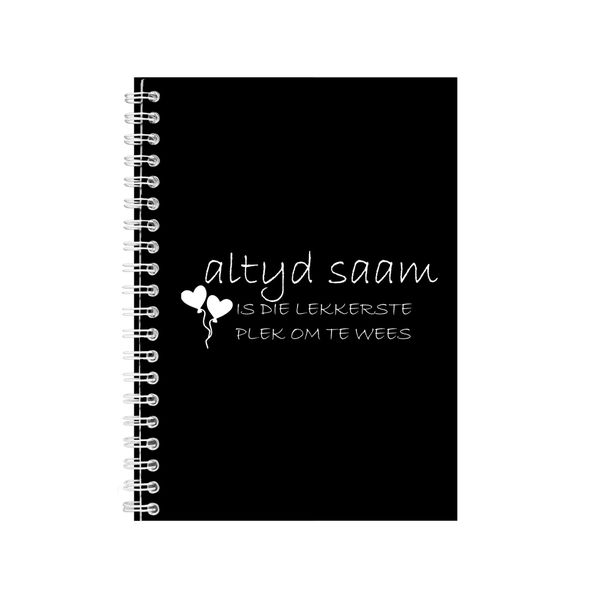 Altyd Saam Notebook Afrikaans Gift Idea Writing Book Notepad Pad 48