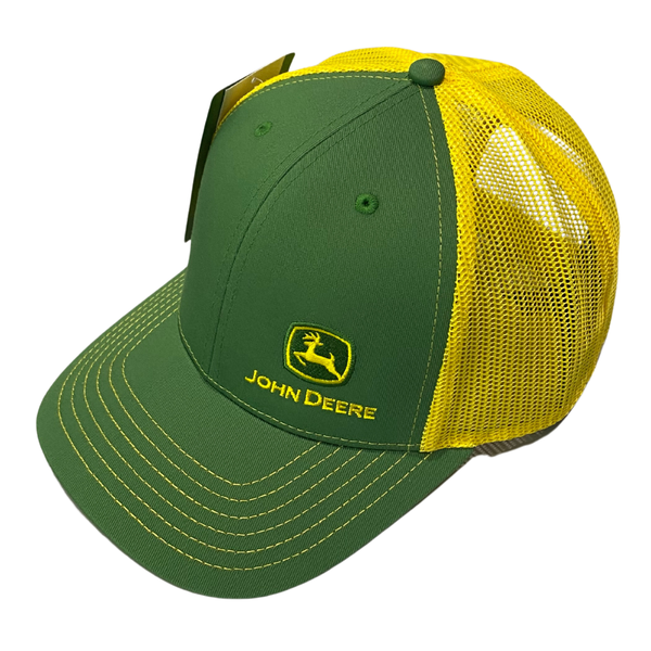 John Deere Green and Yellow Mesh Cap - Adult