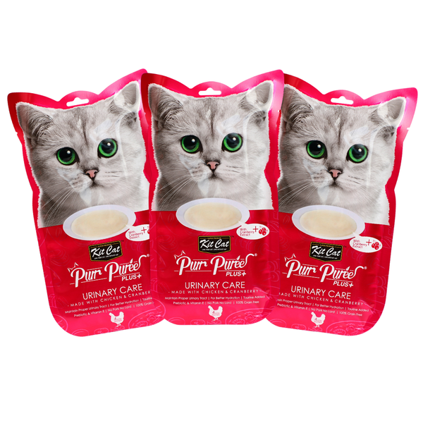 Purr Puree Plus+ Urinary Care Chicken (3 x 60g packet)