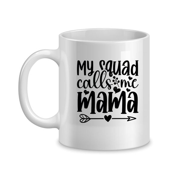 Squad Coffee Mugs for Mothers with Mom Sayings Graphic Cup Present058