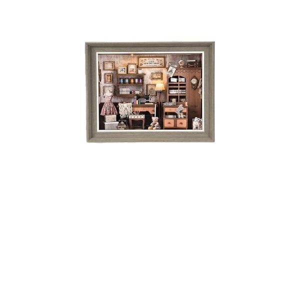 Sewing Shop DIY Model Creative Wood Toys Teenager favorite Holiday Gift