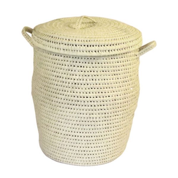 Handwoven Laundry Basket – Natural