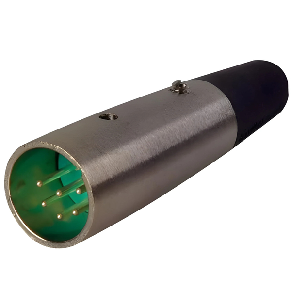 XLR-AA6M 6-Pin Heavy-Duty Inline Male XLR Cable Connector