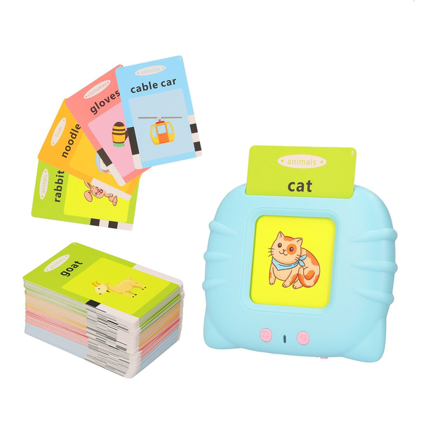 Kids Talking Flash Cards Educational Toy - Blue