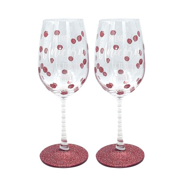Unicorn Style Wine Glass in a beautiful Gift Box , Set of - 2