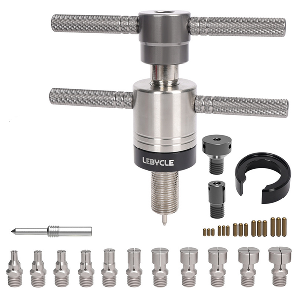 Lebycle Bicycle Hub Bearing Removal Kit Stainless Steel Tool Set