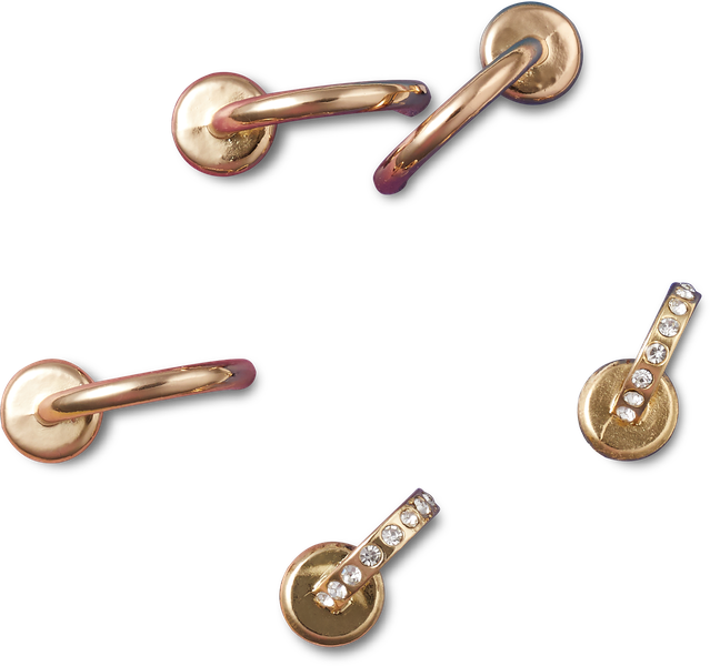 Crocs - Summer Nostalgia Gold Jibbitz - 5 Pack