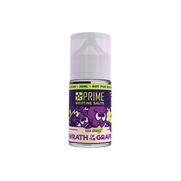 30ml Prime Nicotine Salts Vape Juice 25MG - Wrath of the Grapes