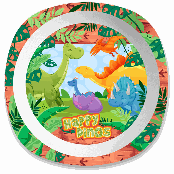 Happy Dino Plate