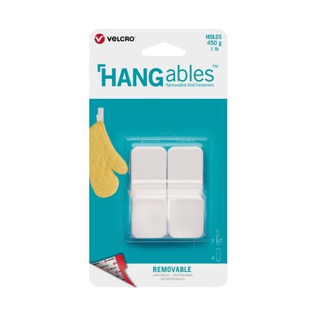 VELCRO® Brand HANGables™ Removable Small Hook 450g x 2 white, Shop Today.  Get it Tomorrow!