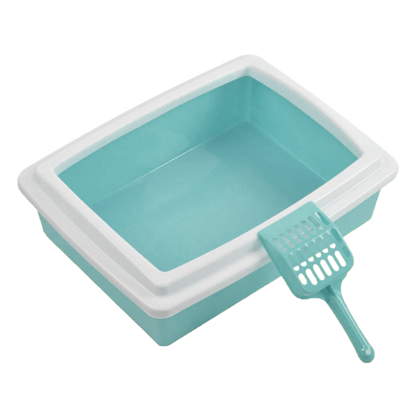 Anti-Splash Cat Litter Box with Scoop