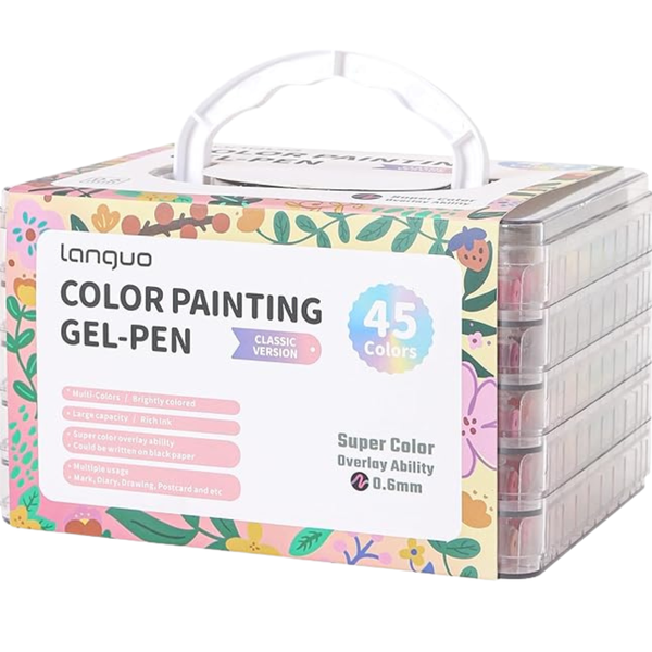45pcs Gel Pens for Adult Coloring Books