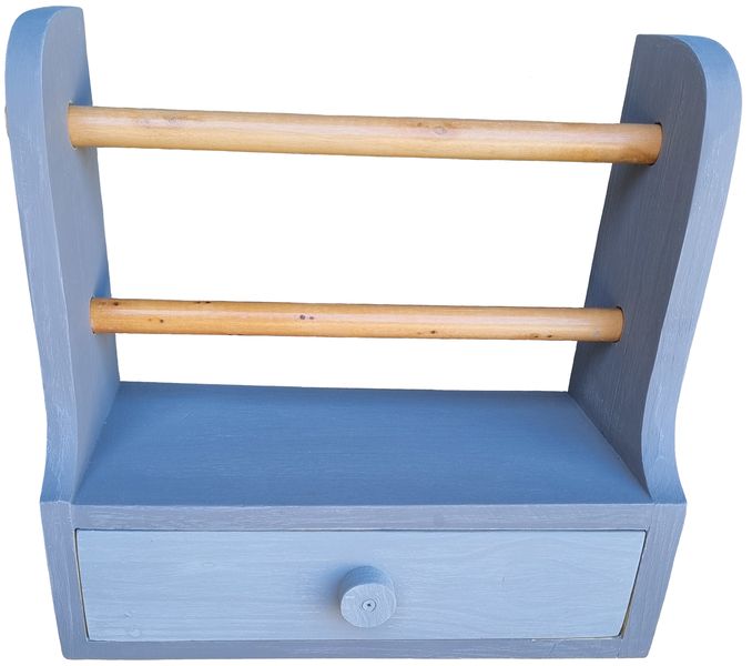 Paper Roll Holder 3 with Drawer - Made from Wood